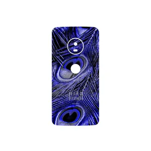 MAHOOT Purple Feather Cover Sticker for Motorola Moto G5 Plus