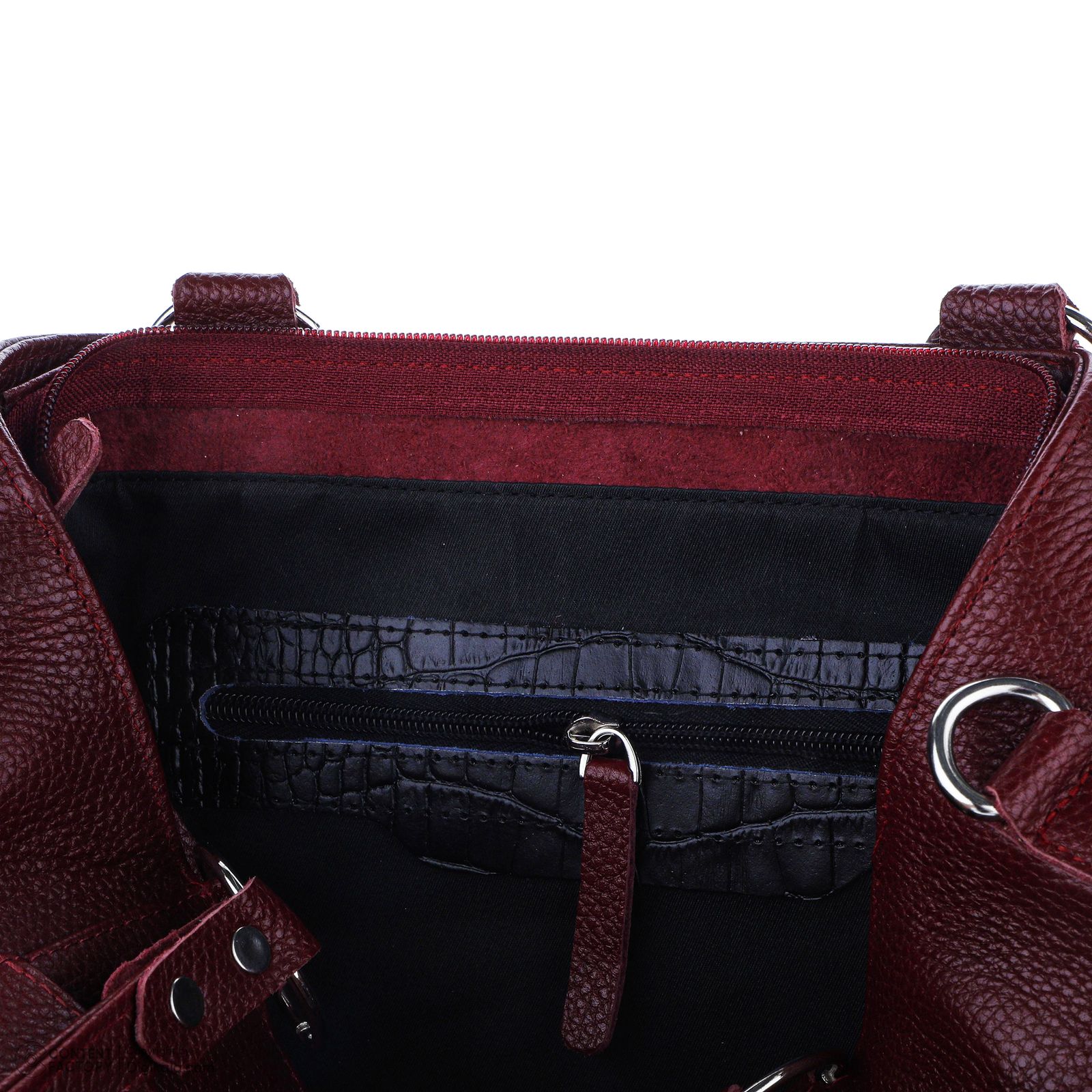 کیف دستی زنانه کایا چرم مدل K520-crimson -  - 6