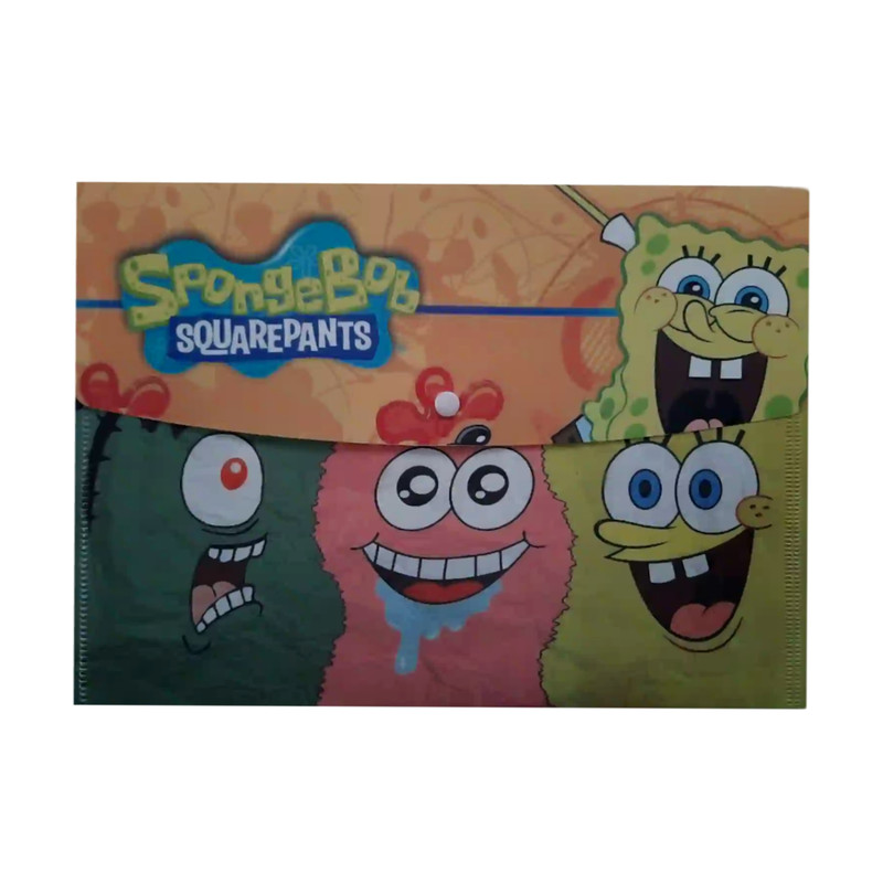 پوشه دکمه دار شمیز طرح باب اسفنجی