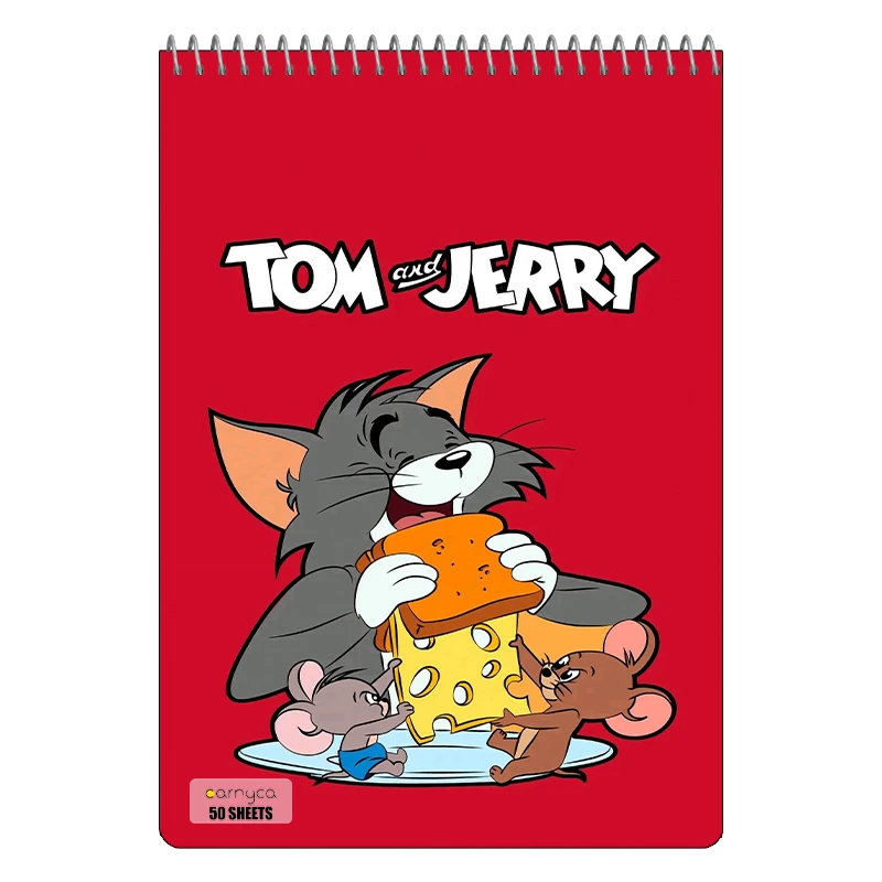 دفتر نقاشی 50 برگ سیمی کارنیکا طرح تام و جری tom & jerry کد 41857