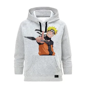 هودی زنانه مدل  Naruto کد M175 رنگ طوسی