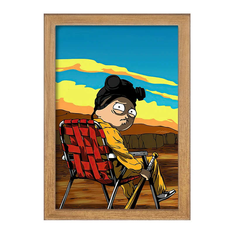 تابلو خندالو مدل انیمیشن ریک و مورتی Rick and Mort کد 26382