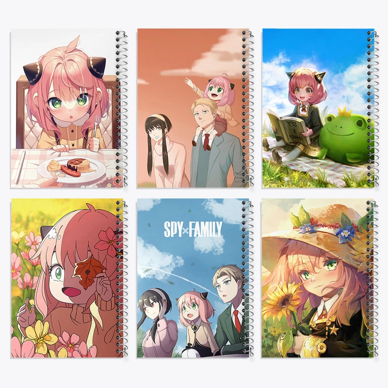 دفتر نقاشی 50 برگ خندالو طرح آنیا فورجرانیمه اسپای ایکس فمیلی کد 695 مجموعه 6 عددی