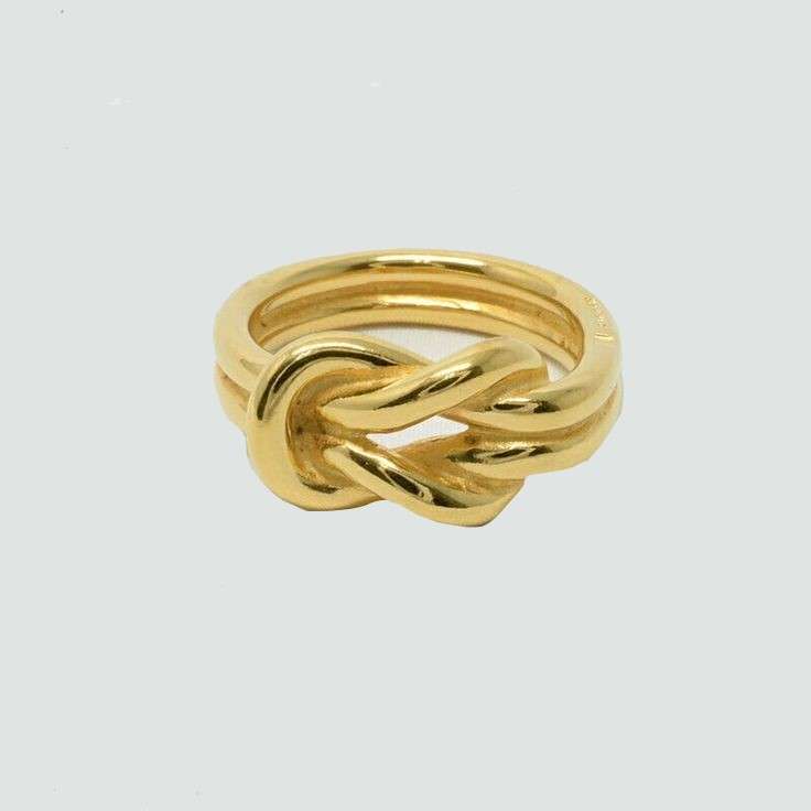  انگشتر طلا 18 عیار زنانه قیراط طرح گره کد GH6226
