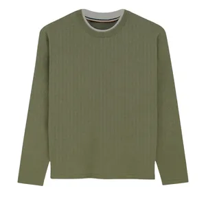 پلیور یقه گرد مردانه مدل بافت تیکه دوزی ۲۰۲۵