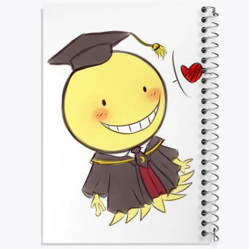 دفتر ژورنال نویسی 50 برگ خندالو مدل نقطه ای طرح کورو سنسی انیمه کلاس آدمکشی کد 32054