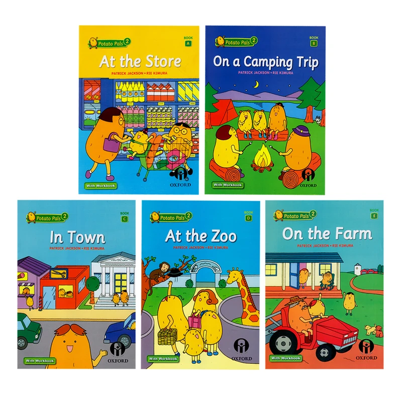 کتاب داستان Potato Pals 2 اثر Patrick Jackson And Rie Kimura انتشارات الوندپویان 5 جلدی