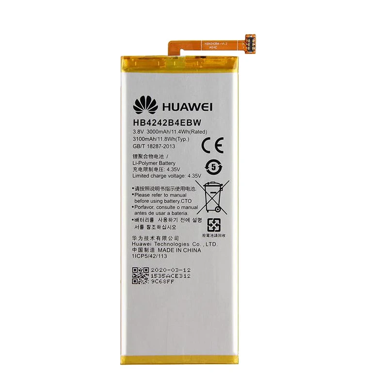 باتری موبایل مدل HB4242B4EBWW ظرفیت 3100 میلی آمپر ساعت مناسب برای گوشی موبایل آنر 4X