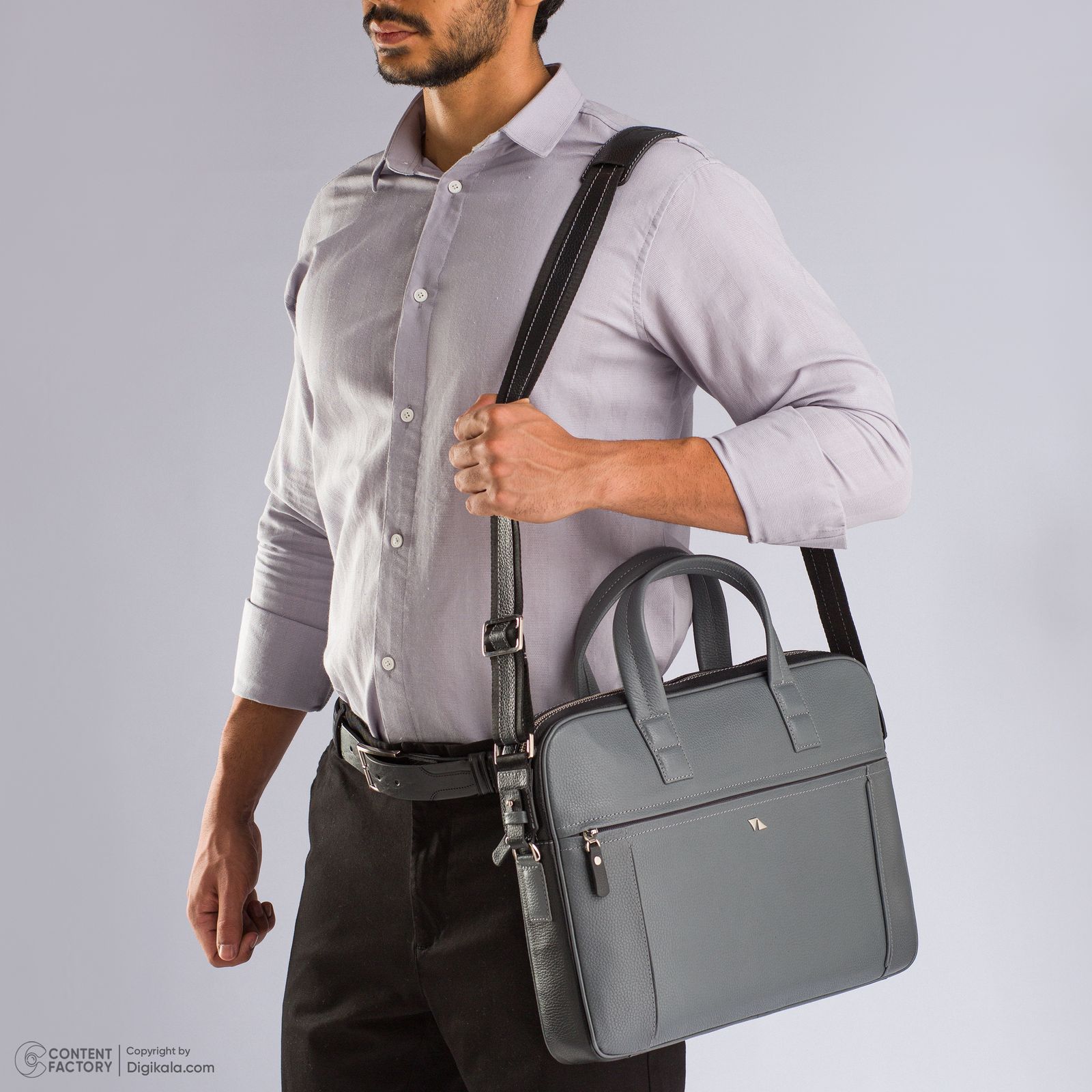 کیف اداری مردانه چرم مشهد مدل A5572-001 -  - 8