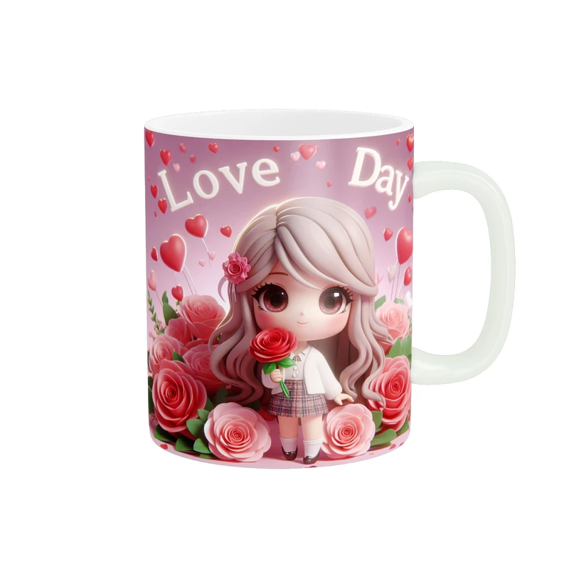 ماگ پاد آفرين طرح  عشق مدل هديه عاشقانه کد 1071