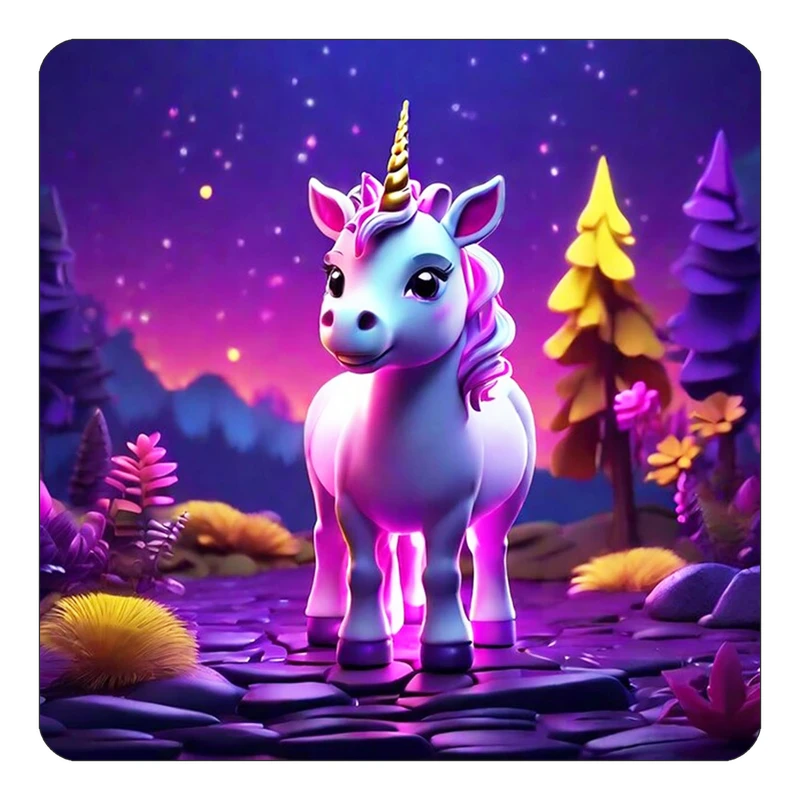 مگنت کاکتی طرح اسب تک شاخ و یونیکورن مدل mp30713