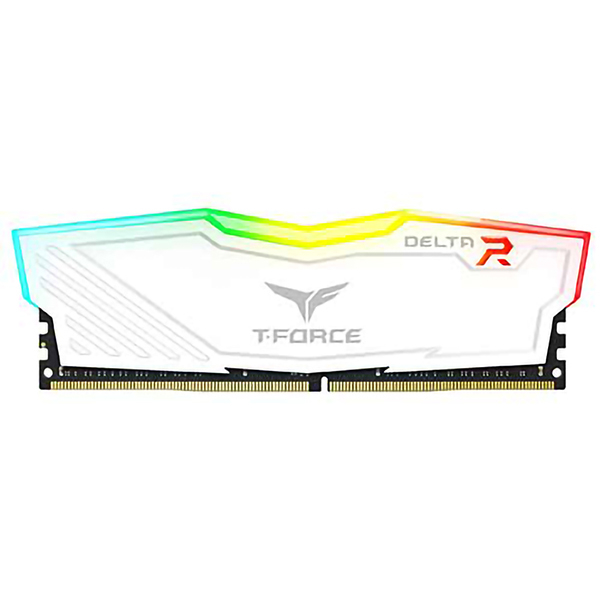 رم کامپیوتر DDR4 تک کاناله 2400 مگاهرتز CL15 تیم گروپ مدل T.Forcfe Delta RGB ظرفیت 8 گیگابایت