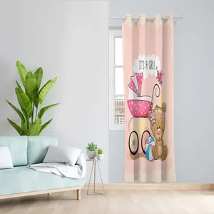 پرده طرح کودک مدل مخمل پانچی کد 4972 z سایز 140x200 سانتی متر