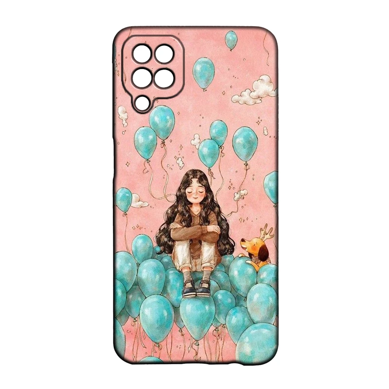 کاور طرح دخترانه کد 268 مناسب برای گوشی موبایل سامسونگ Galaxy A22 4g