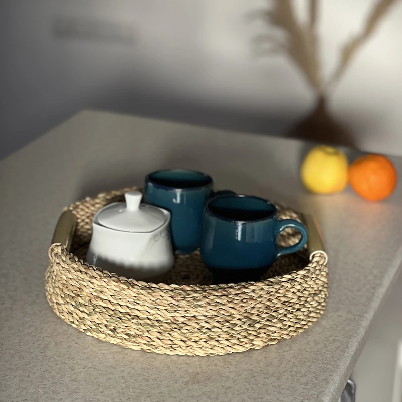 عکس شماره 5 : سینی حصیری مدل خوتکا