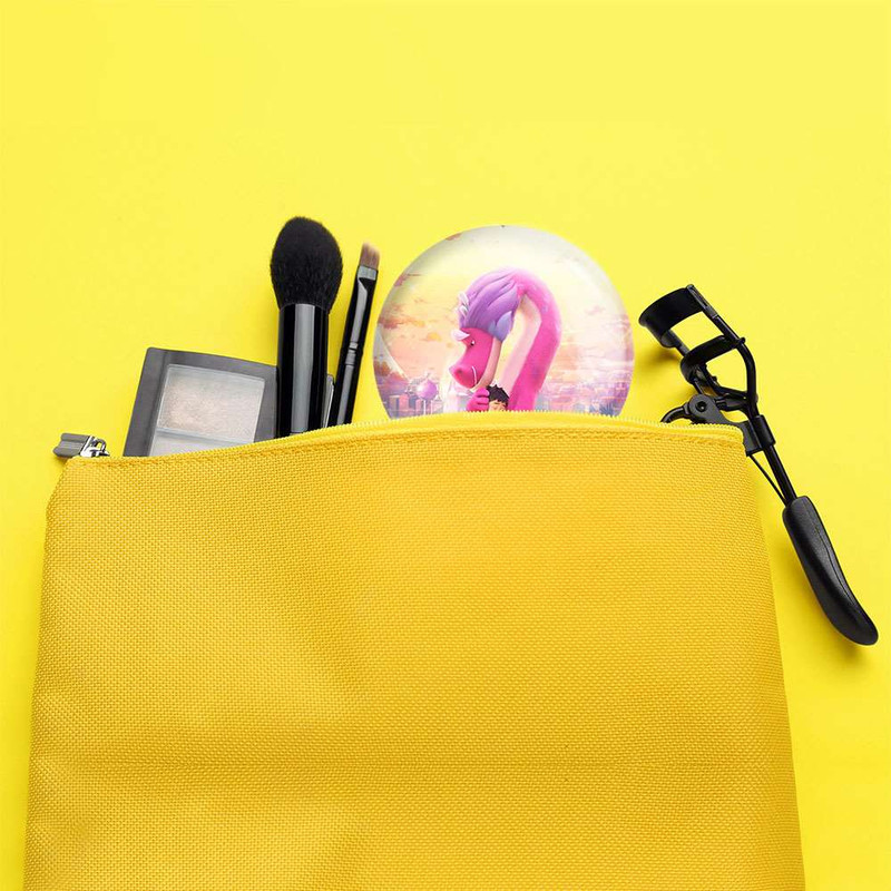 آینه جیبی خندالو طرح اژدهای آرزو کد 4776