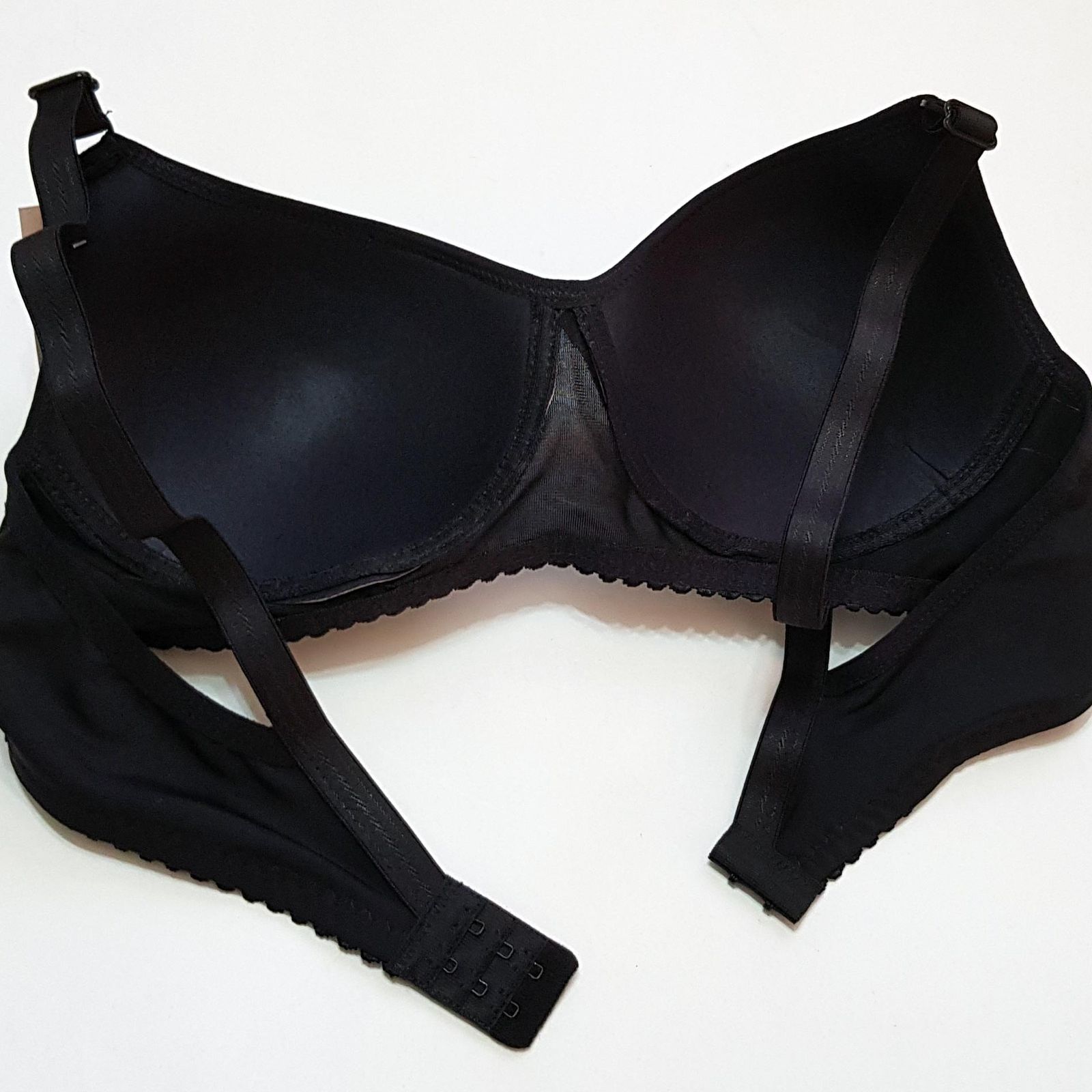 سوتین زنانه ماییلدا مدل بدون فنر کاپ اسفنجی کد 4974 رنگ مشکی -  - 5