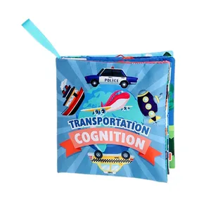 بازی آموزشی مدل کتاب پارچه ای سوتک دار طرح شناخت وسایل نقلیه کد 4-66533