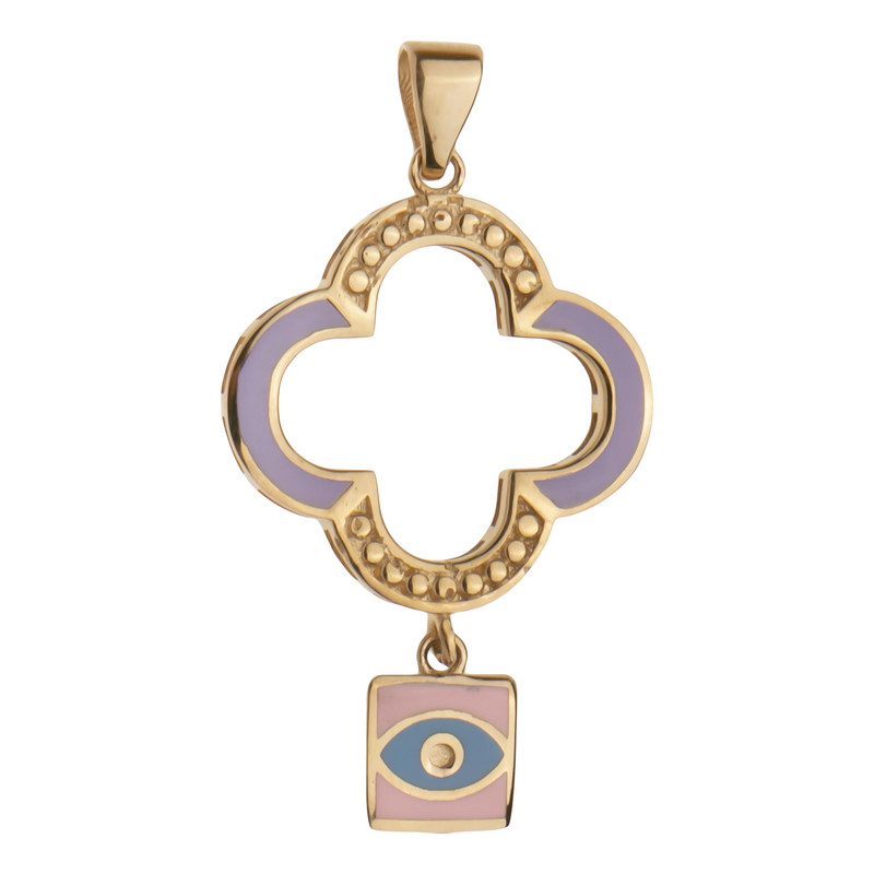 آویز گردنبند طلا 18 عیار زنانه گلدم مدل PE-3070042