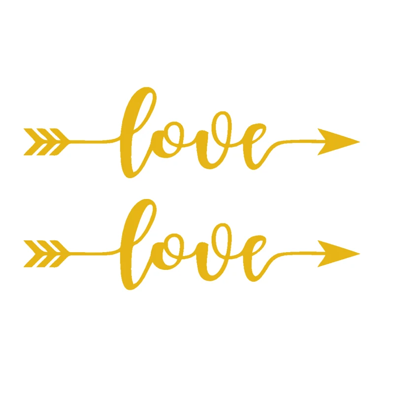 برچسب پشت آینه خودرو مهدیار طرح LOVE کد SL101T بسته دو عددی