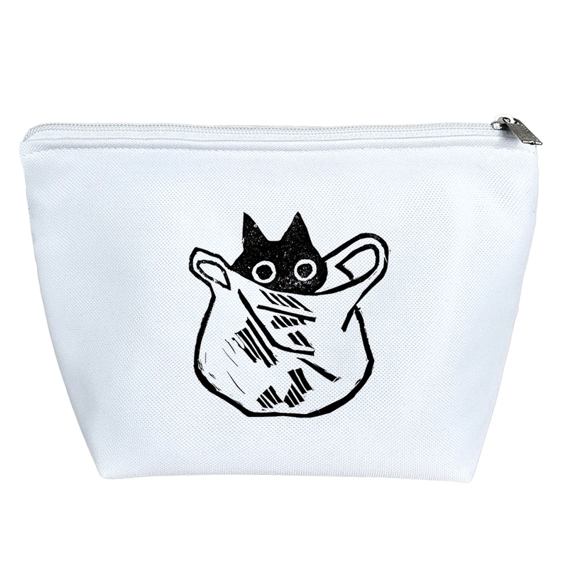 کیف لوازم آرایش دخترانه خندالو مدل گربه کد 3062