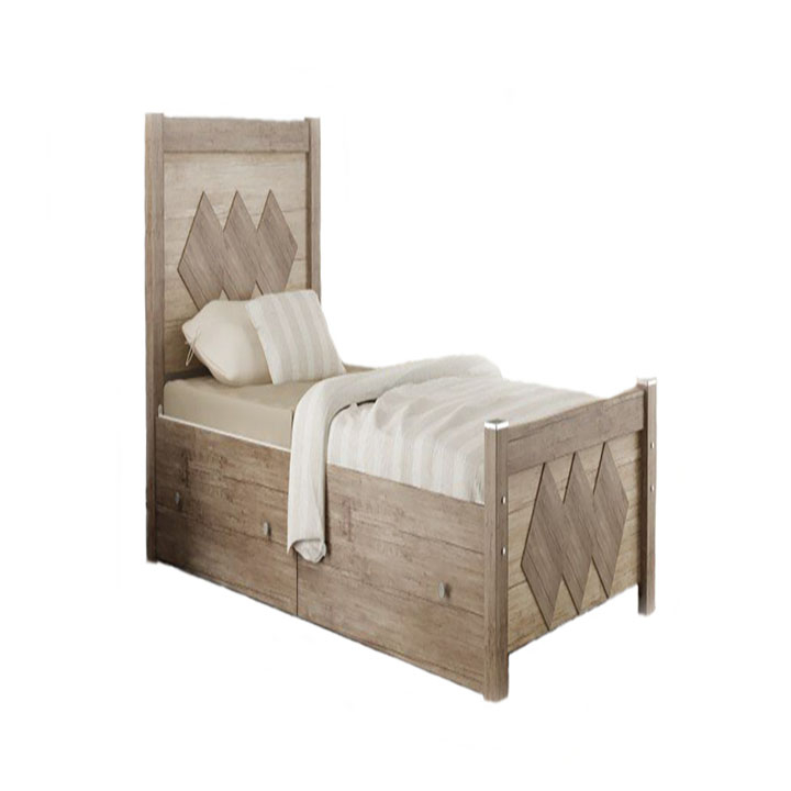تخت خواب یک نفره مدل T03 سایز 90x200 سانتی متر