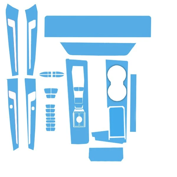 برچسب محافظ داخلی کنسول خودرو مدل فول ست مناسب برای آریزو 6 جی تی مجموعه 18 عددی