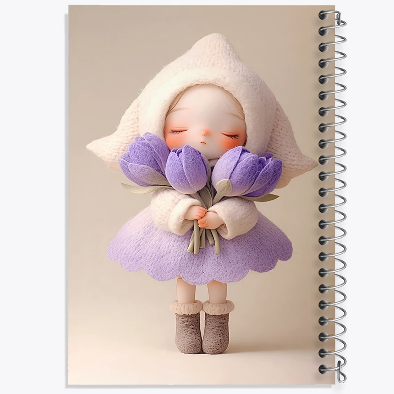 دفتر لیست خرید 50 برگ خندالو طرح دخترانه کیوت کد F5157