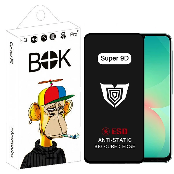 محافظ صفحه نمایش بوک مدل Super 9D Pro مناسب برای گوشی موبایل سامسونگ galaxy a26 / a16 / a17