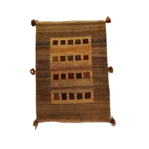 گبه فرش دستباف یک ونیم متری مدل  بافت قشقای شیراز کد NKP.Z.N118