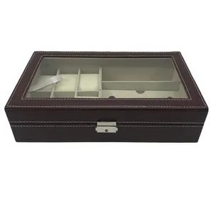 جعبه ساعت مچی و عینک چرمی مدل 4650