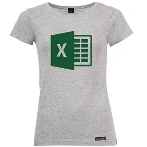 تی شرت آستین کوتاه زنانه 27 مدل Microsoft Excel کد MH913