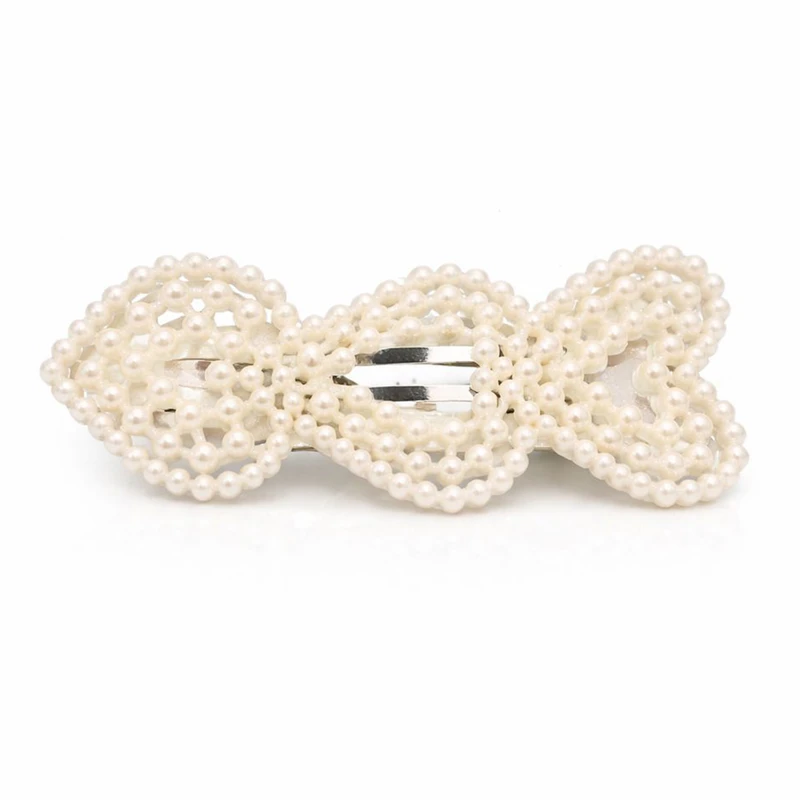 گیره مو زنانه طرح مروارید کد KNP-020