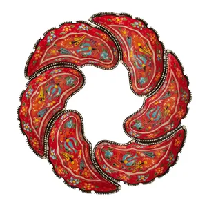 ظرف میناکاری مدل صبحانه خوری کد 2006 بسته 6 عددی