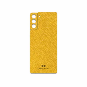MAHOOT Mustard-Leather Cover Sticker for Samsung Galaxy S21 Plus 5G