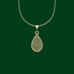 گردنبند طلا 18 عیار زنانه مدوپد مدل هندسی کد FF2-1-1200