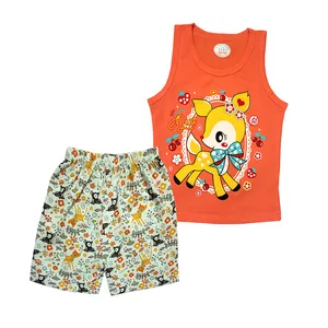 ست تاپ و شلوارک دخترانه مدل جیران