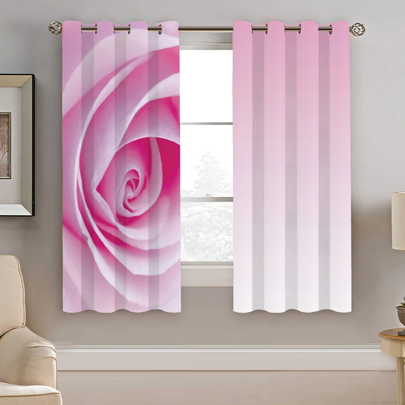 پرده نیروانا طرح گل رز  مدل هازان کد 8862 سایز 140×200 سانتی متر