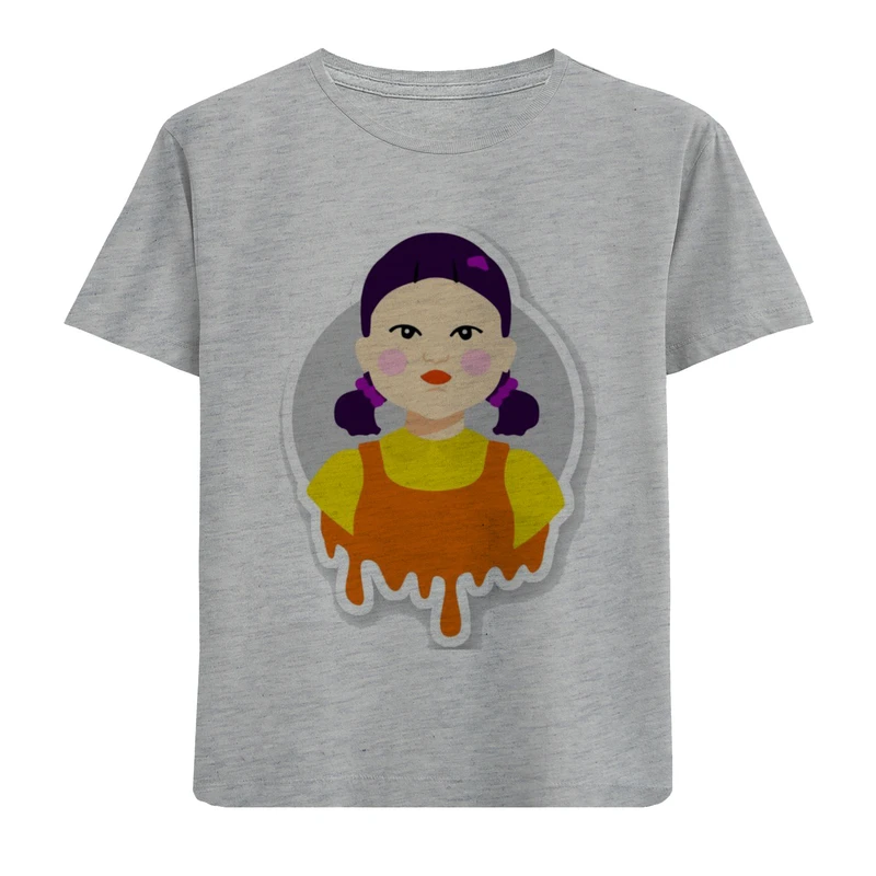 تی شرت آستین کوتاه دخترانه مدل دختر F824