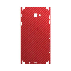 MAHOOT Red-Fiber-FullSkin Cover Sticker for Samsung Galaxy J7 Prime