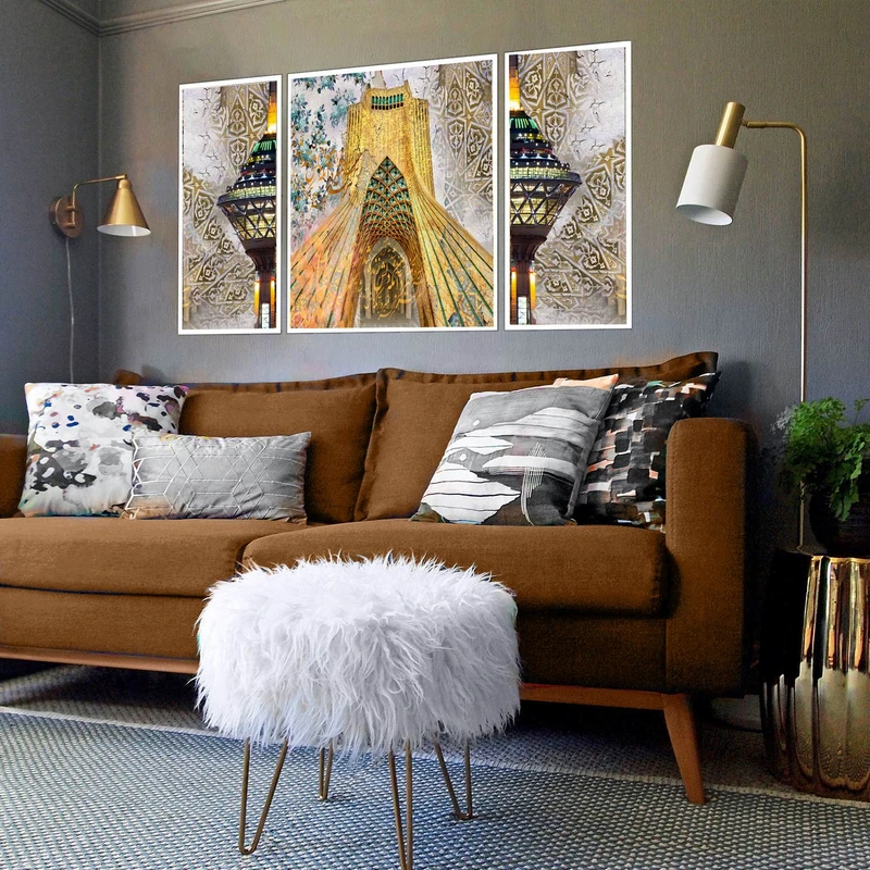 تابلو بکلیت طرح مدرن دیجیتال آرت مدل W-2872 مجموعه 3 عددی