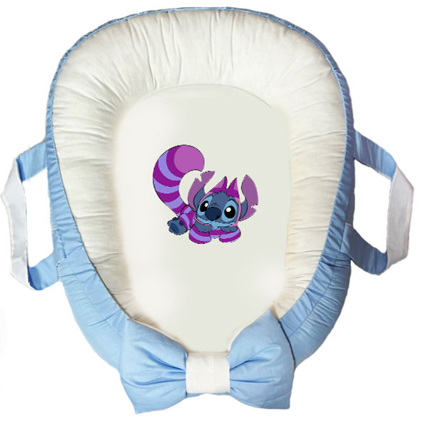 سرویس خواب سه تکه نوزاد ناریکو مدل گارد محافظ دار طرح کارتون لیلو و استیج کد 0325