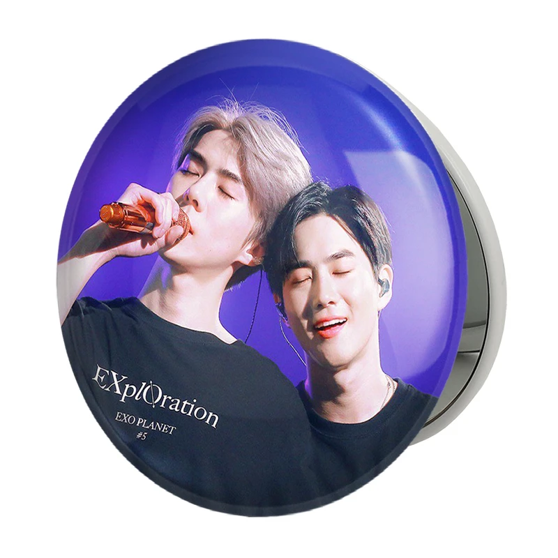 آینه جیبی خندالو طرح گروه اکسو EXO مدل تاشو کد 13556 