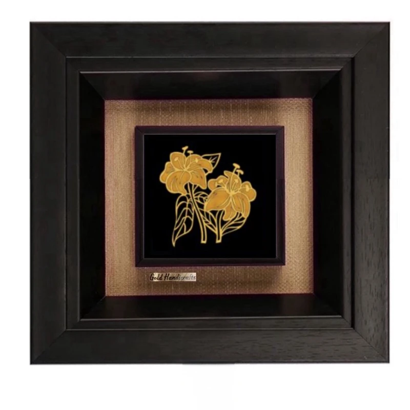 تابلو طلاکوب زرکات طرح لیلیوم کوچک مدل F166