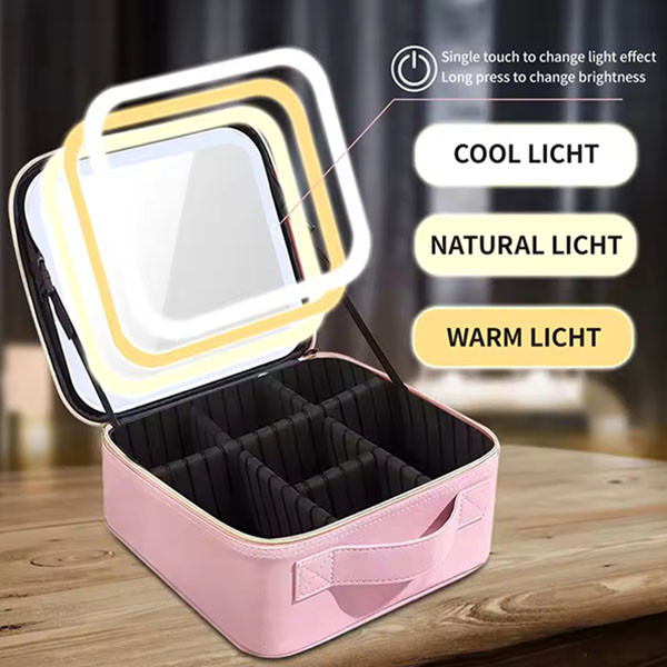 کیف لوازم آرایش زنانه مدل آینه دار