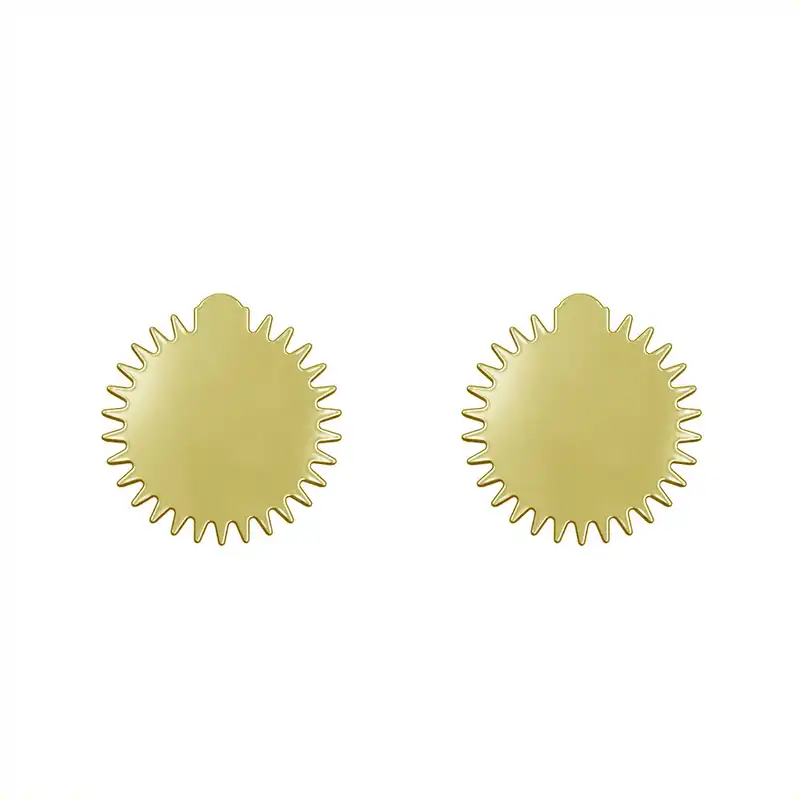 گوشواره طلا 18 عیار زنانه مدوپد مدل ستاره کد GA1-15607