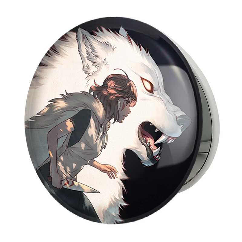 آینه جیبی خندالو طرح سان انیمه پرنسس مونونوکه مدل تاشو کد 34118