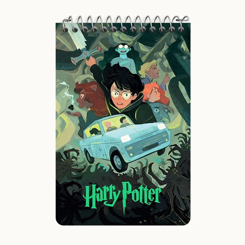دفتر یادداشت 50 برگ خندالو طرح هری پاتر (Harry Potter) کد F8631
