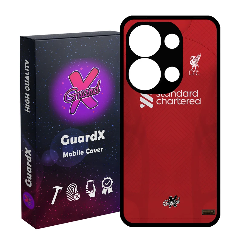 کاور گارد ایکس طرح لیورپول مدل Glass10468 مناسب برای گوشی موبایل شیائومی Poco X6 5G / Note 13 Pro 5G