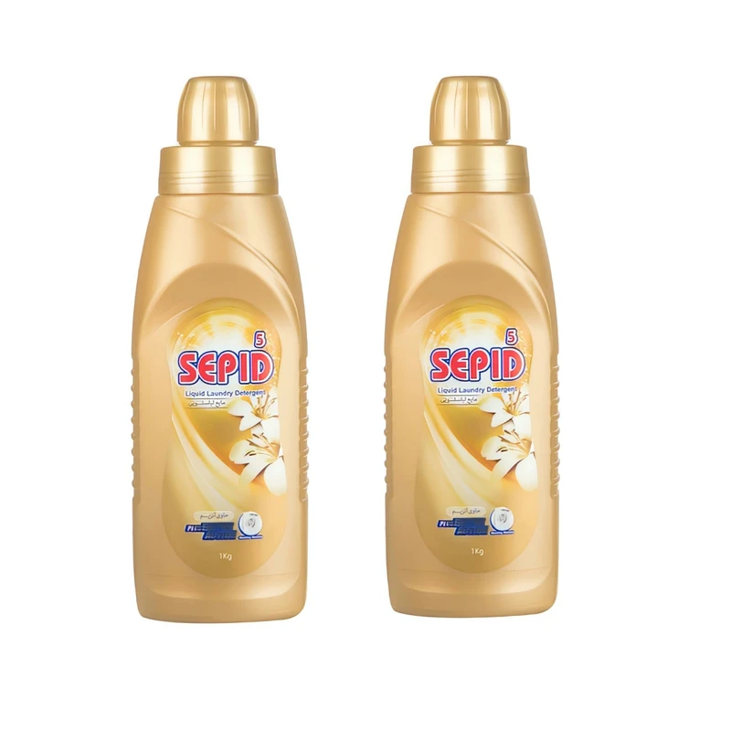 مایع لباسشویی سپید مدل s5 حجم 1 لیتر بسته 2 عددی